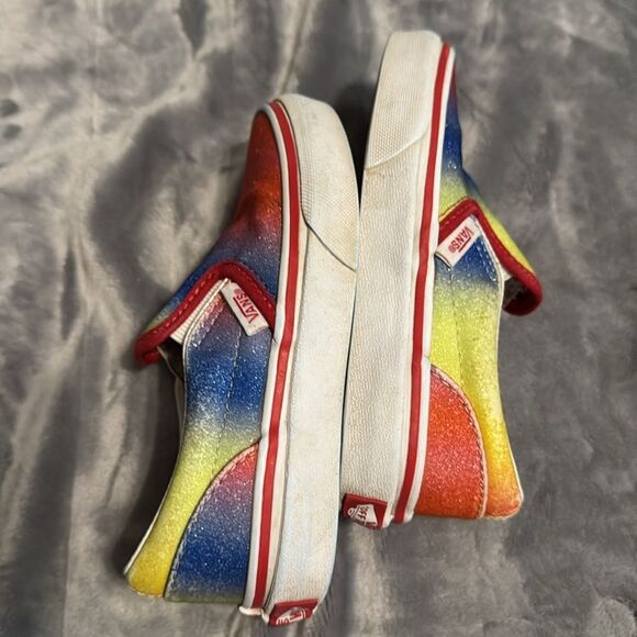 Vans Kids Slip-On Sneakers - Red, Blue, Yellow Blend - Picture 6 of 10
